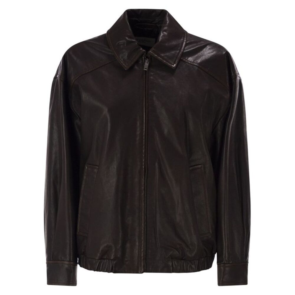 Weekend Maxmara Women Wkdcose - Lamb Leather Bomber Jacket